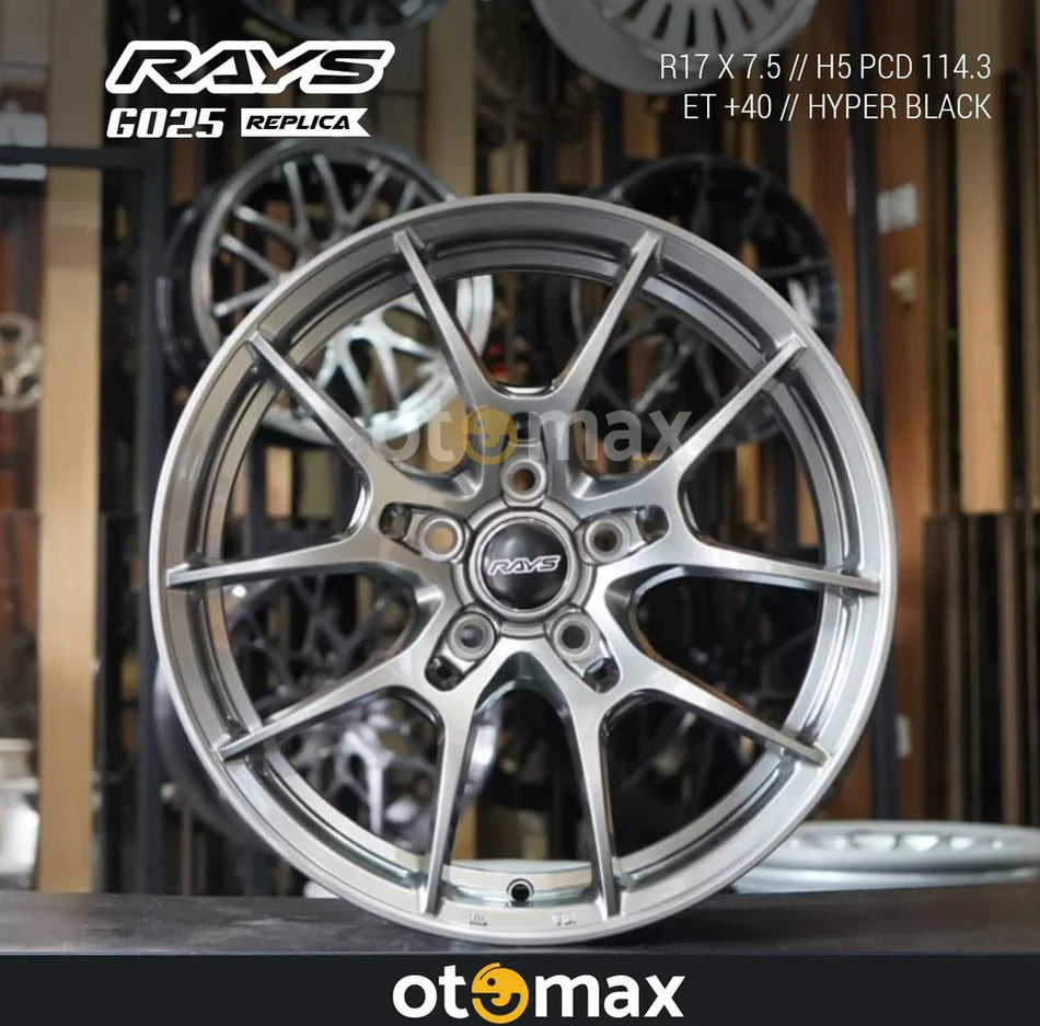 Velg Mobil Volk Rays G025 Ring 17 Hyper Black