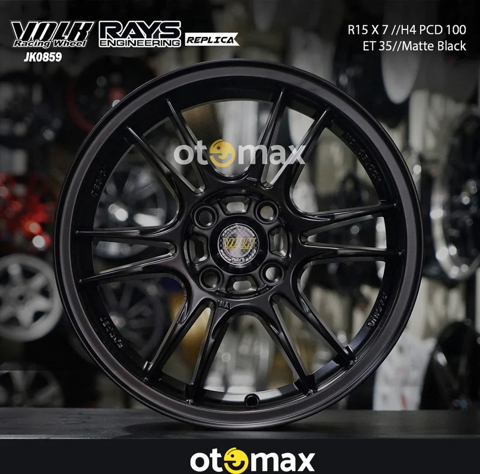 Velg Mobil Volk Rays JK0859 Ring 15 Matt Black