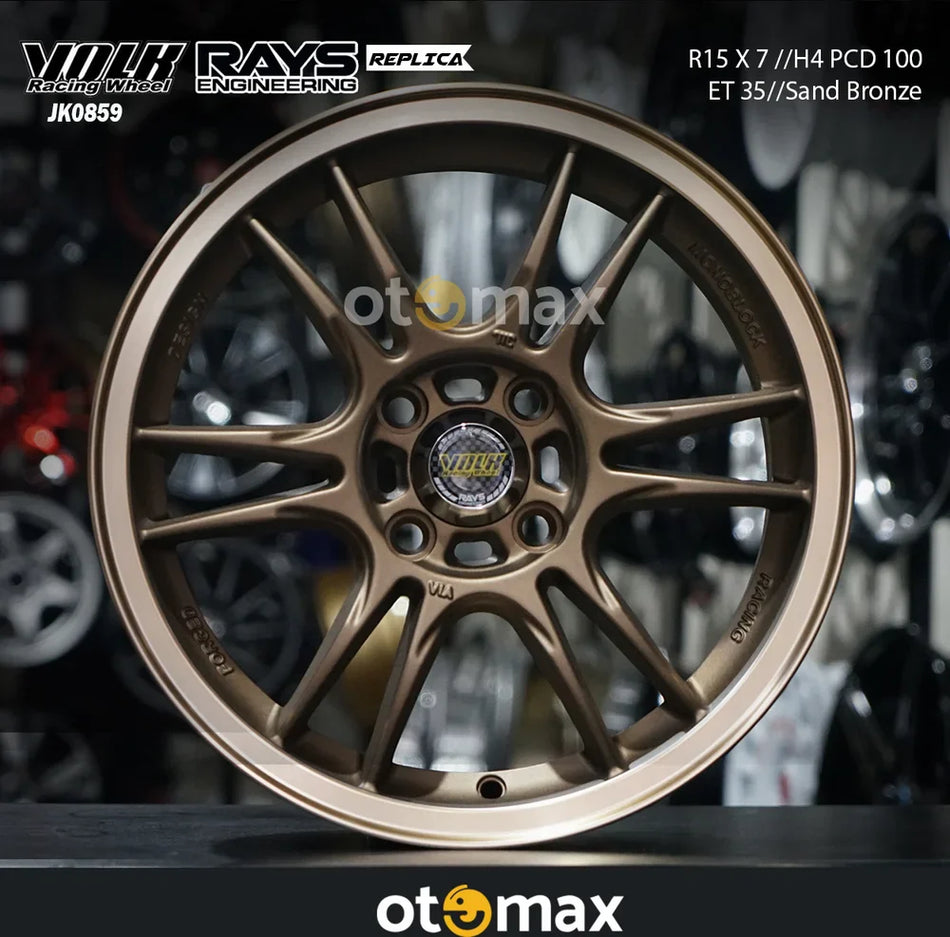 Velg Mobil Volk Rays JK0859 Ring 15 Sand Bronze