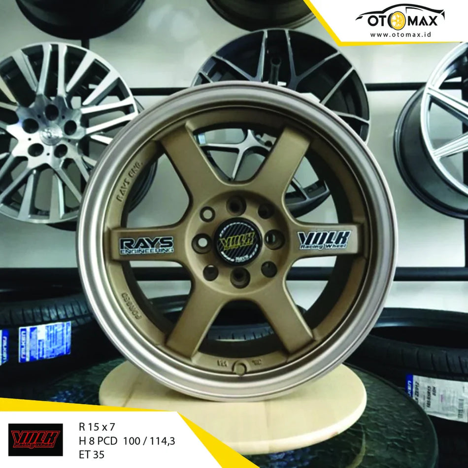 Velg Mobil Volk Rays Ring 15 Gold