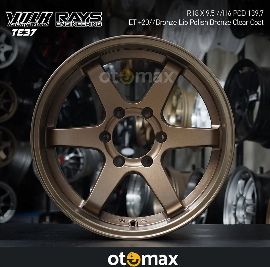 Velg Mobil Volk Rays TE37 551 Ring 18 Perunggu