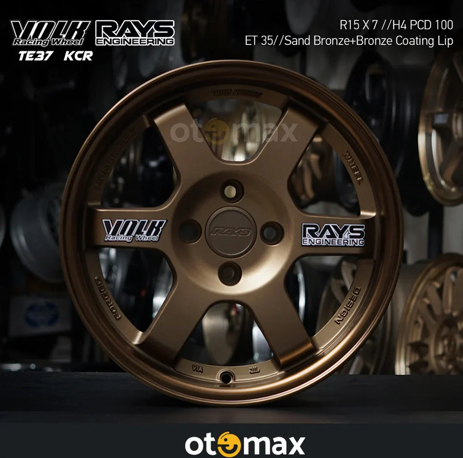 Velg Mobil Volk Rays TE37 Ring 15 Sand Bronze