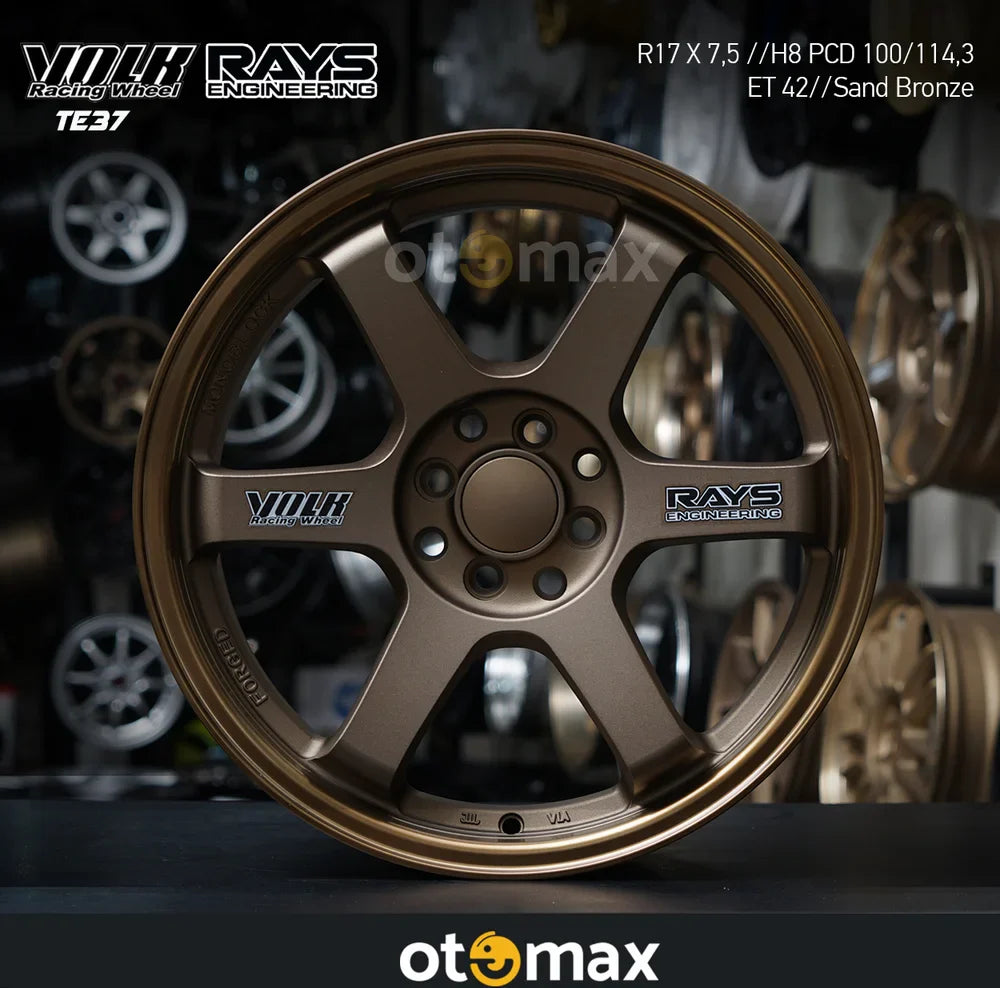 Velg Mobil Volk Rays TE37 Ring 17 Sand Bronze – Otomax Store : Jual ...