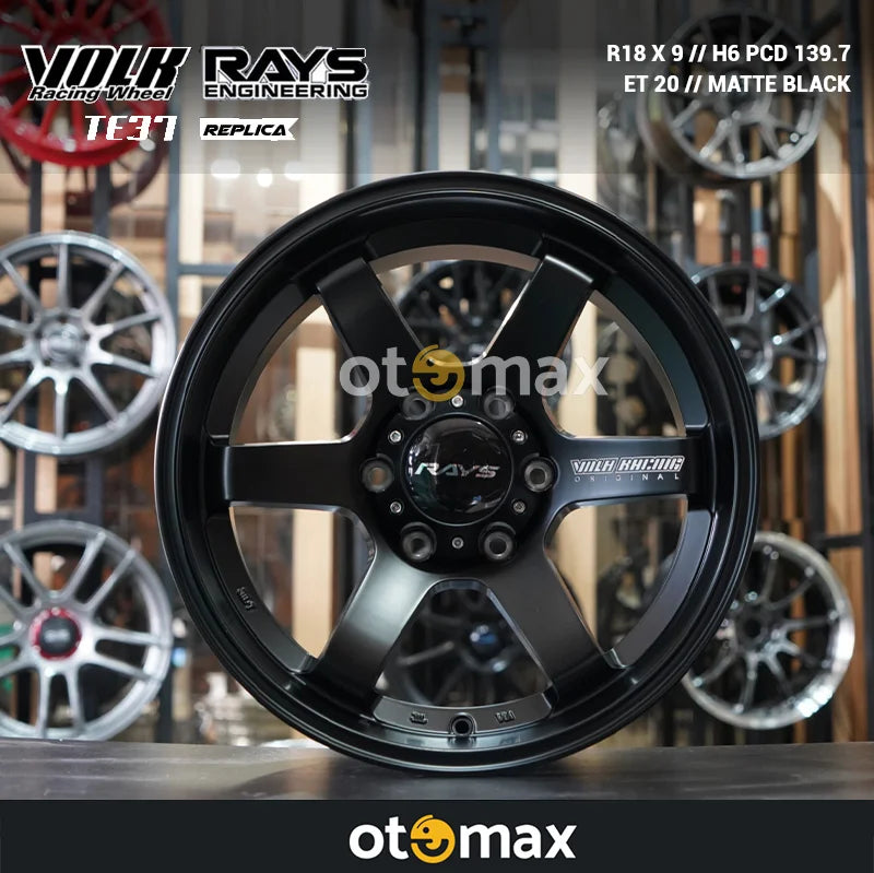 Velg Mobil Volk Rays TE37 Ring 18 H6 Matt Black