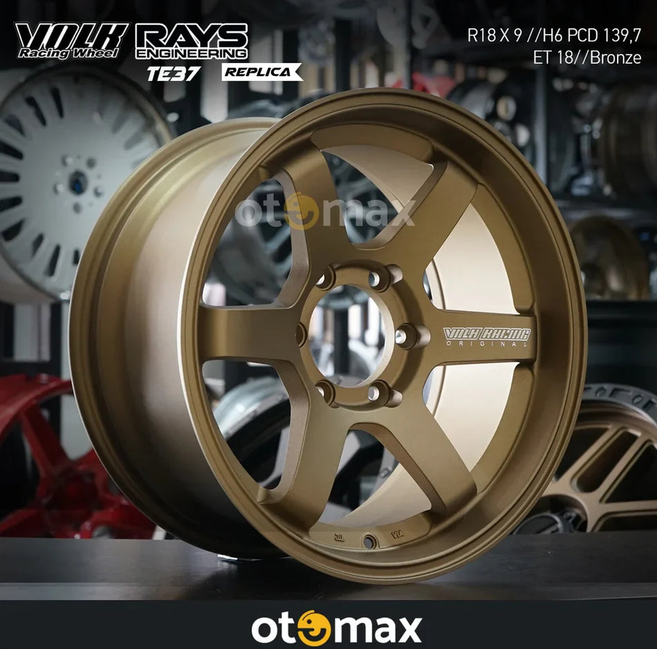 Velg Mobil Volk Rays TE37 Ring 18 H6 Sand Bronze