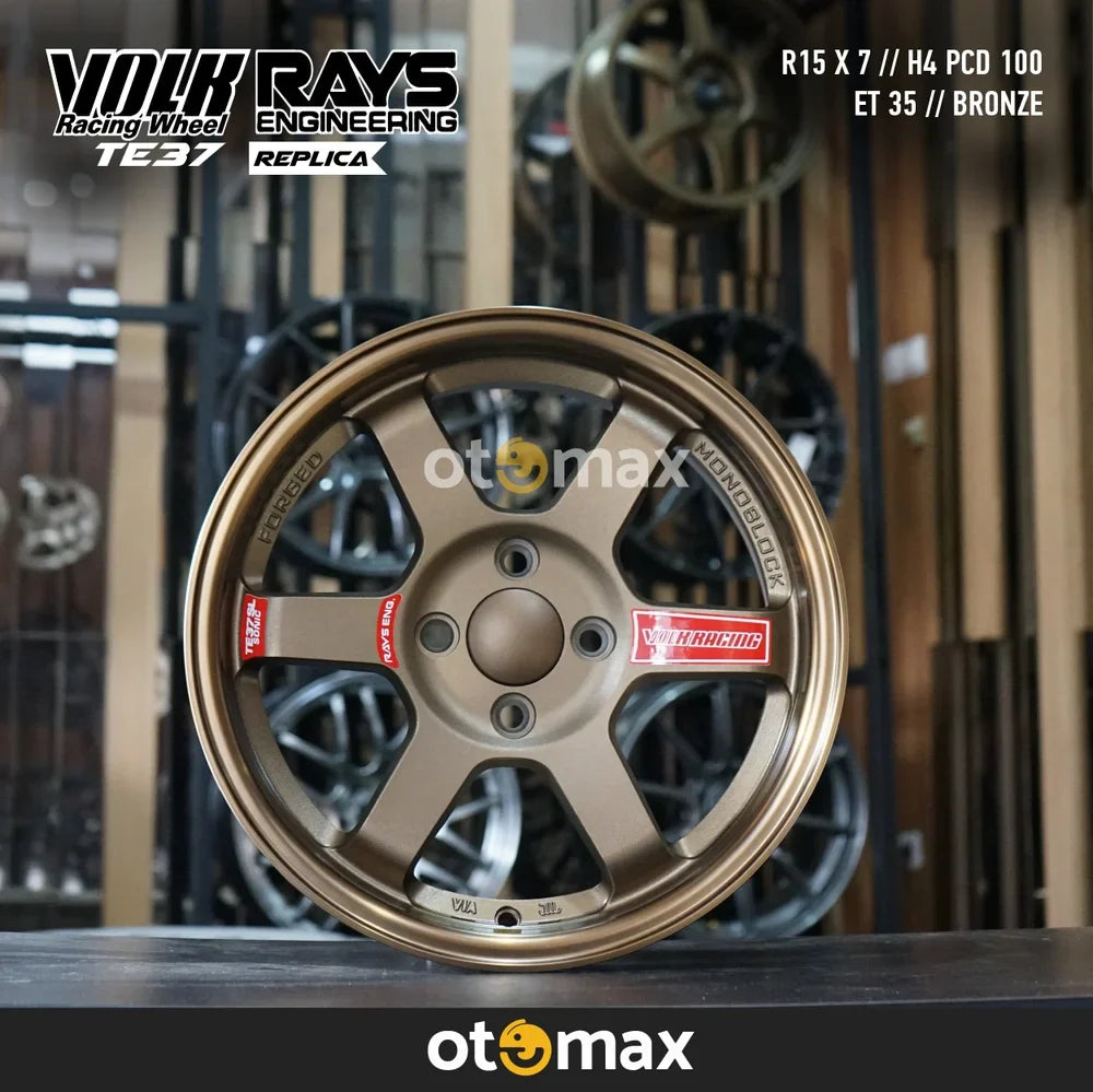 Velg Mobil Volk Rays TE37 SL Sonic Ring 15 Bronze – Otomax Store : Jual ...