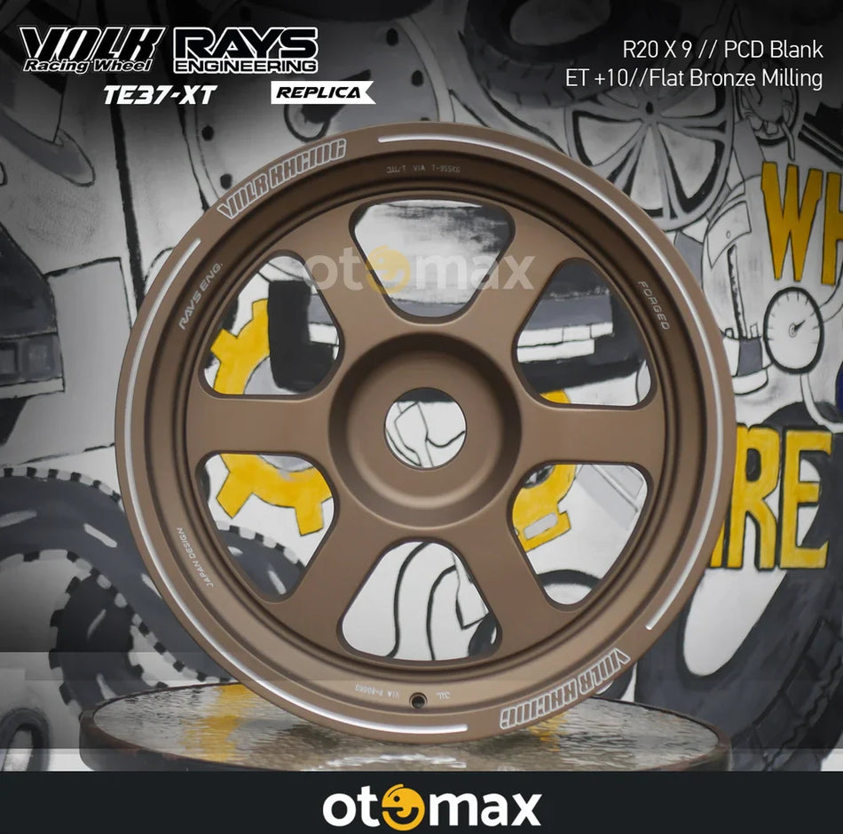 Velg Mobil Volk Rays TE37 XT Ring 20 Flatt Bronze Milling