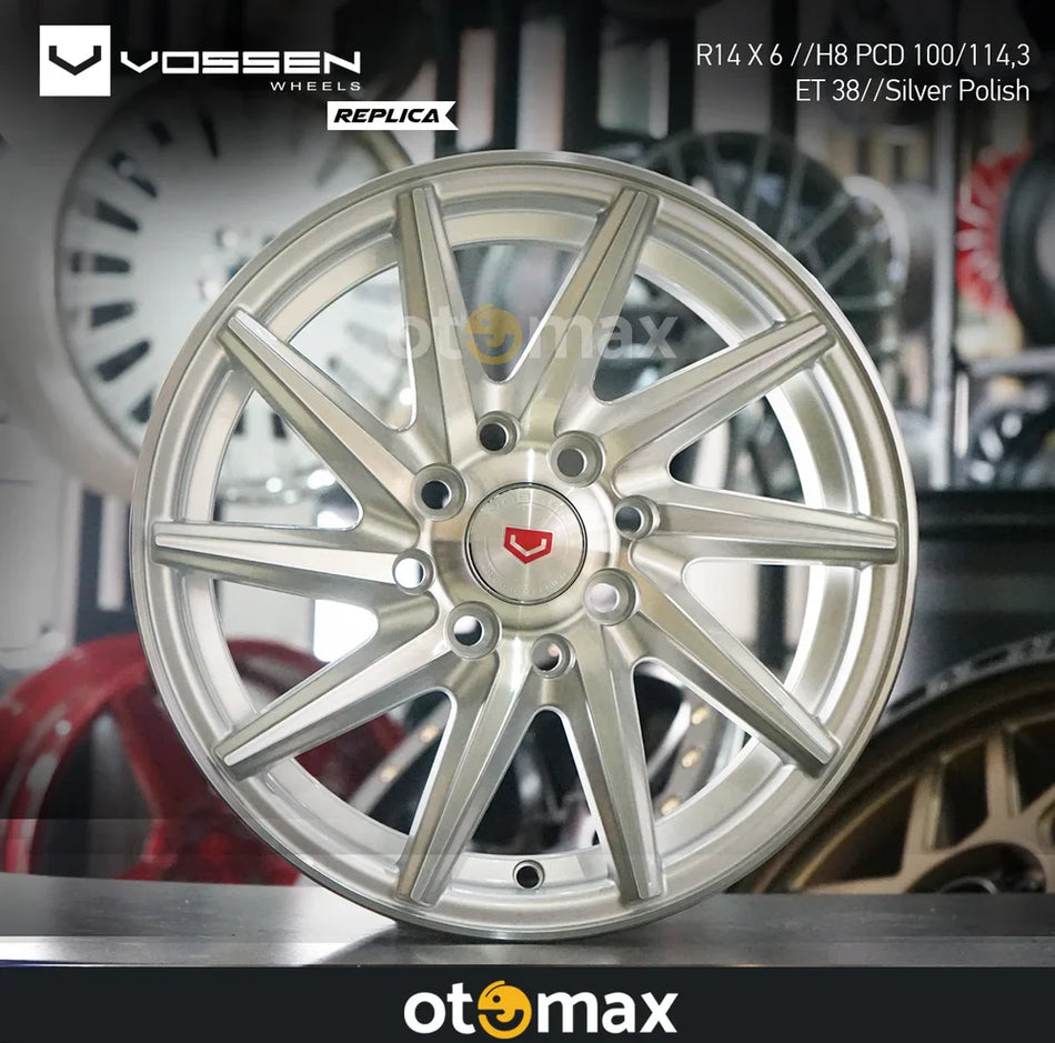 Velg Mobil Vossen 1042 Ring 14 Silver Polish