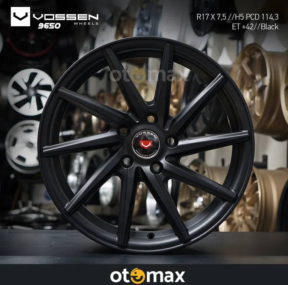 Velg Mobil Vossen 9650 Ring 17 Hitam