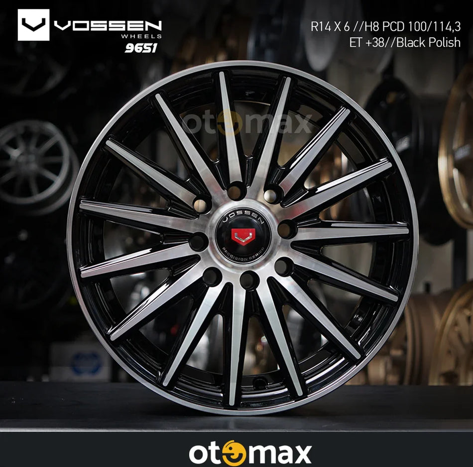 Velg Mobil Vossen 9651 Ring 14 Black Polish