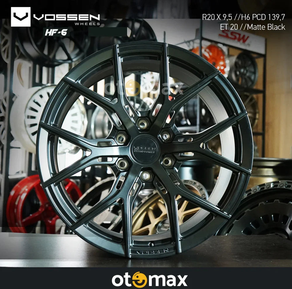 Velg Mobil Vossen Hybrid Forged HF-6 Ring 20 Matt Hitam