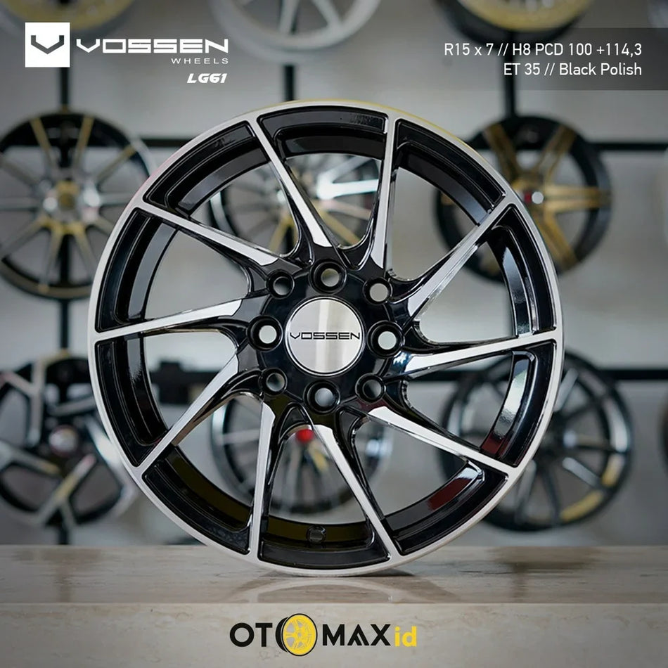 Velg Mobil Vossen LG61 Ring 15 Hitam Polandia