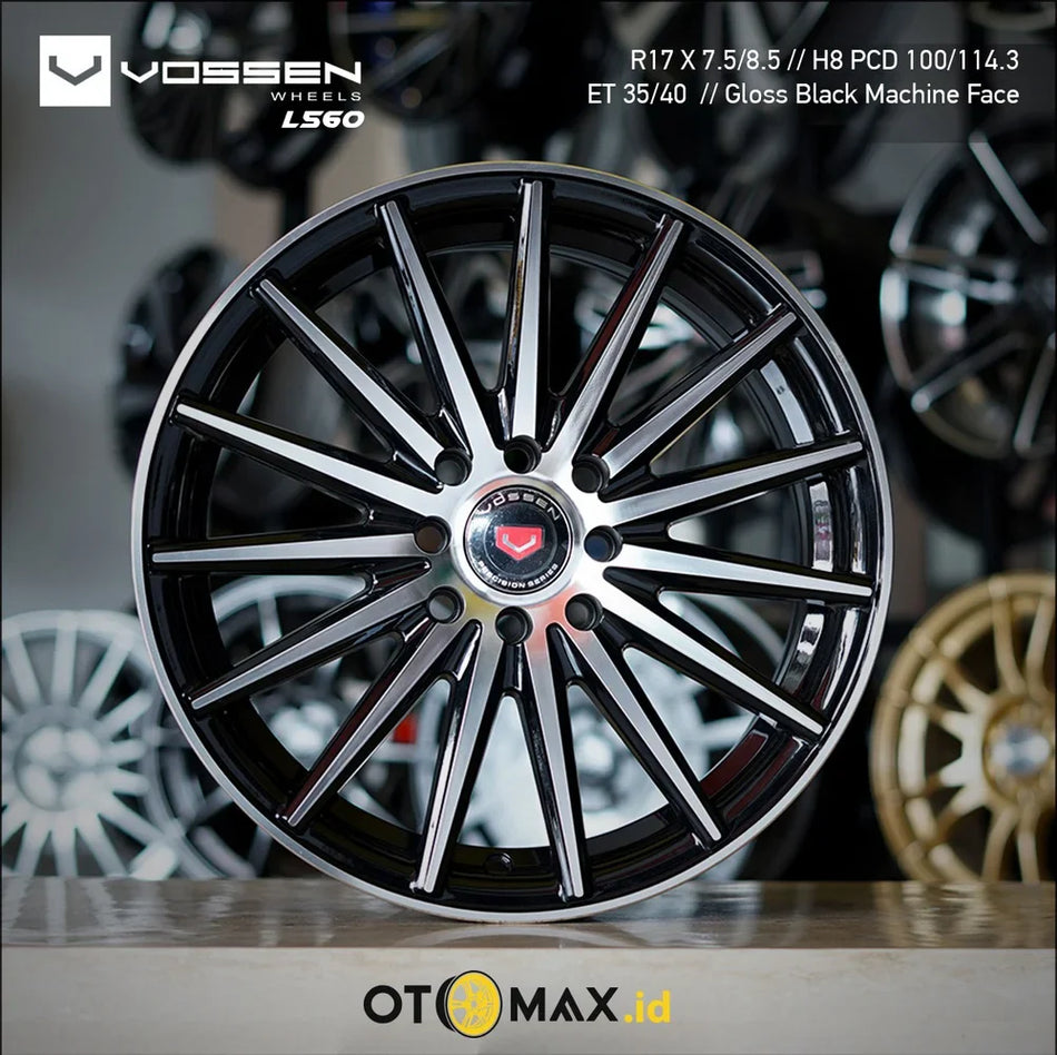 Velg Mobil Vossen Ring 17 Wajah Mesin Hitam