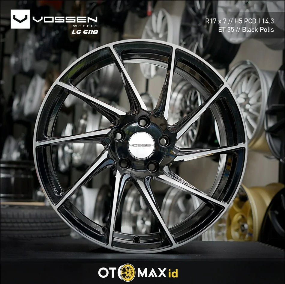 Velg Mobil Vossen Ring 17 Black Polish