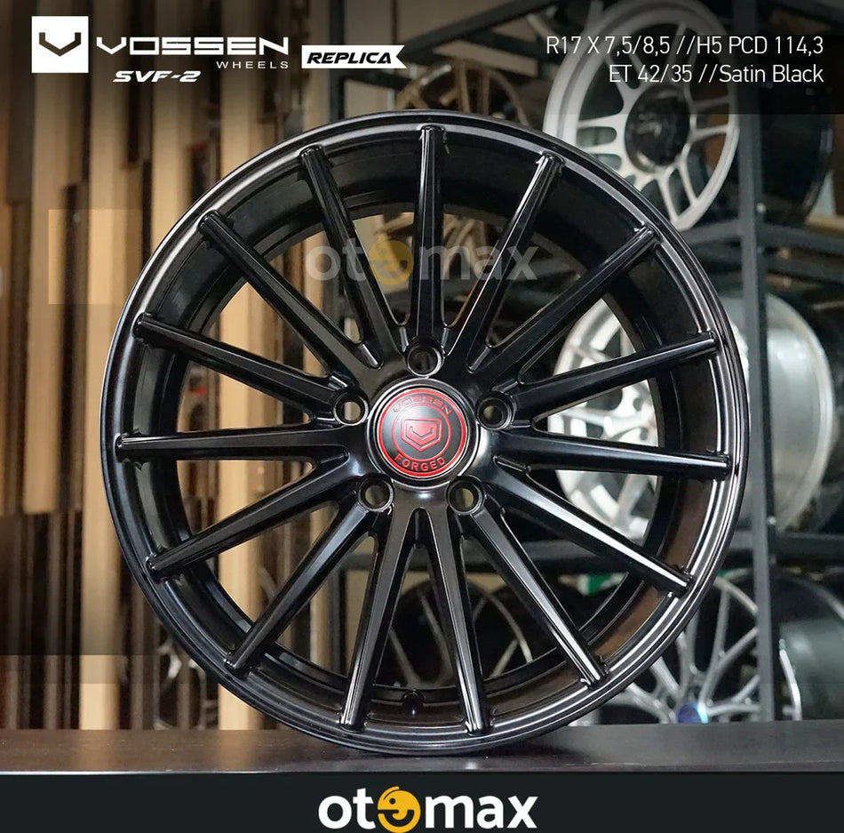 Velg Mobil Vossen SVF2 Ring 17 Satin Hitam