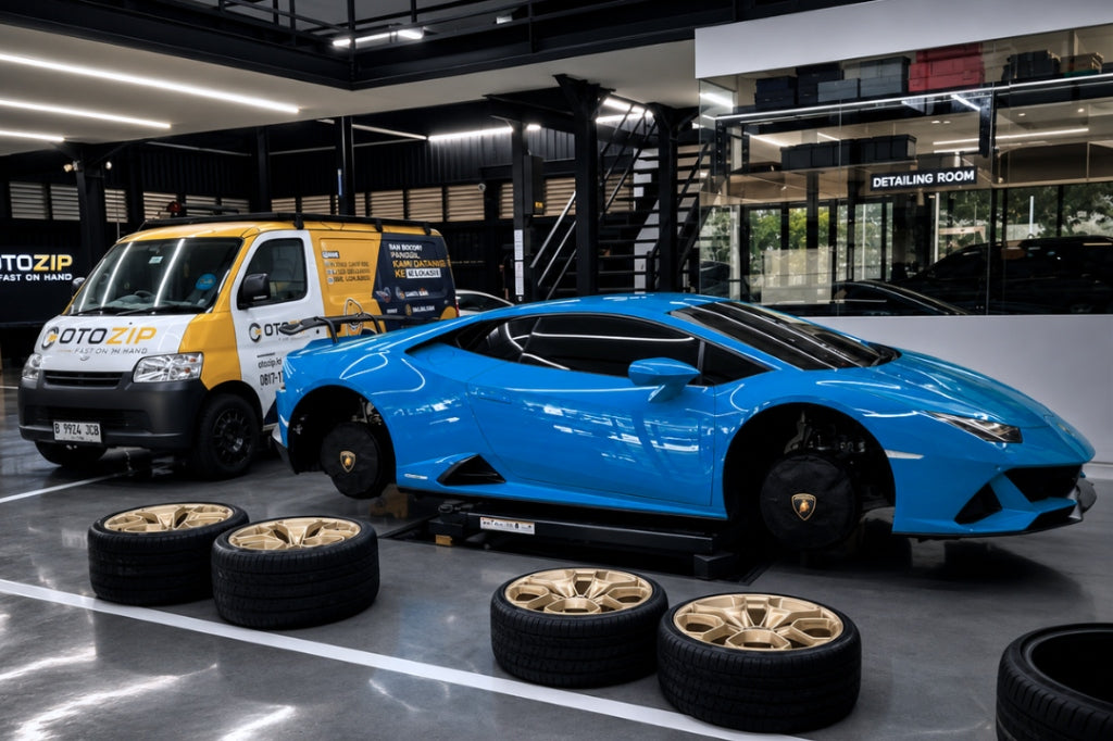 Layanan Fitting dan Pasang Velg Mobil Profesional Otozip